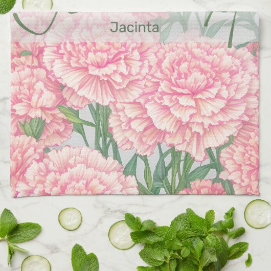 Januar Blume Chrysanthemum Geschirrtuch (Gefaltet)