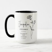 Januar Bridesmaid | Carnation Birth Blume Tasse (Links)