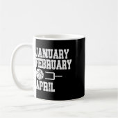 Januar Bysketbyll April - Fun Bysketbyll Kaffeetasse (Links)