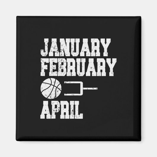 Januar Bysketbyll April - Fun Bysketbyll Magnet (Vorne)
