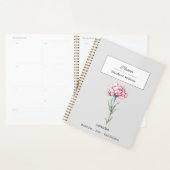 JANUAR CARNATION GEBURTSGEBURTSBLUME PERSONALISIER PLANER (Anzeige)