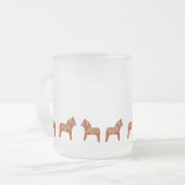 Januar Dala Horse Mattierte Tasse (Vorderseite Links)