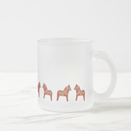Januar Dala Horse Mattierte Tasse (Rechts)