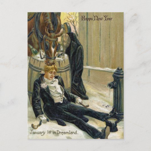 Januar der Erste in Dreamland Postkarte (Vorderseite)