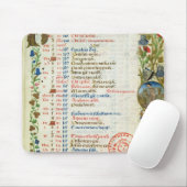 Januar; essende und trinkende Zahlen Mousepad (Mit Mouse)