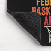 Januar Februar Basketball April Fun Retro Appare Mousepad (Ecke)