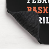 Januar Februar Basketball April Fun Vintag Retter Mousepad (Ecke)