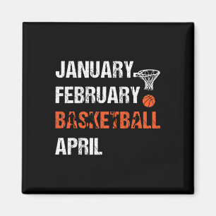 Januar Februar Bysketbyll April Fun Apparel Magnet