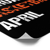 Januar Februar Bysketbyll April Fun Apparel Poster (Ecke)