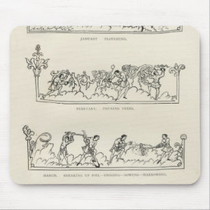 Januar, Februar, März April, der Julius Mousepad