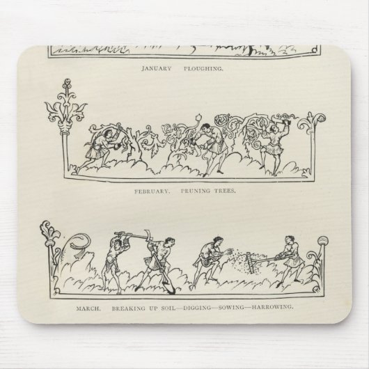 Januar, Februar, März April, der Julius Mousepad (Vorne)