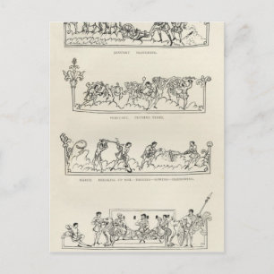 Januar, Februar, März April, The Julius Postkarte