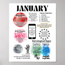 Januar Fun Facts Poster