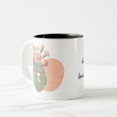 Januar Geburtskarnation und Romantik De Blume Zweifarbige Tasse (Vorderseite Links)