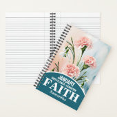 Januar Geburtsmonat Blume Christlich Journal Notizblock (Innen)