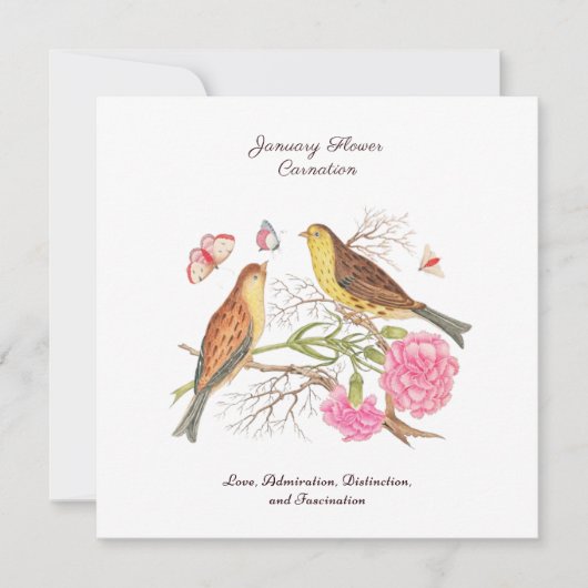 Januar Geburtsmonat Blume Geburtstagsgeschenk (Vorderseite)