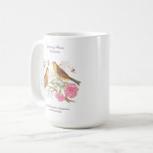 Januar Geburtsmonat Blume Geburtstagsgeschenk Kaffeetasse (Vorderseite Links)