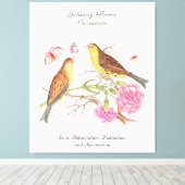 Januar Geburtsmonat Blume Geburtstagsgeschenk Leinwanddruck (Insitu (Holzboden))