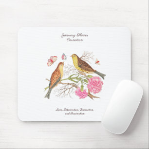 Januar Geburtsmonat Blume Geburtstagsgeschenk Mousepad