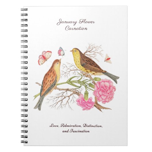 Januar Geburtsmonat Blume Geburtstagsgeschenk Notizblock (Vorderseite)