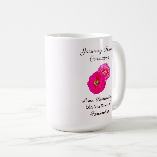 Januar Geburtsmonat Blume Wallfahrtskirche Madonna Kaffeetasse (VorderseiteRechts)