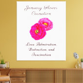 Januar Geburtsmonat Blume Wallfahrtskirche Madonna Leinwanddruck (Insitu (Wohnzimmer))