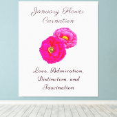 Januar Geburtsmonat Blume Wallfahrtskirche Madonna Leinwanddruck (Insitu (Holzboden))