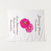 Januar Geburtsmonat Blume Wallfahrtskirche Madonna Wandteppich (Vorderseite (Horizontal))