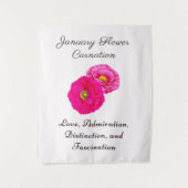 Januar Geburtsmonat Blume Wallfahrtskirche Madonna Wandteppich (Vorderseite)