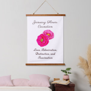 Januar Geburtsmonat Blume Wallfahrtskirche Madonna Wandteppich Mit Holzrahmen
