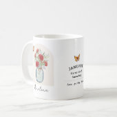 Januar-Geburtsmonats-Blumen-Tasse Kaffeetasse (Vorderseite Links)