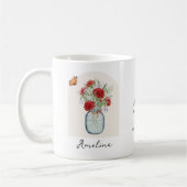 Januar-Geburtsmonats-Blumen-Tasse Kaffeetasse (Links)