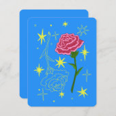 Januar Geburtsmonatskarte (Nelke) Feiertagskarte (Vorne/Hinten)