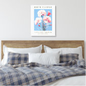 Januar Geburtsmonatsmarkt Blume Leinwanddruck (Insitu (Schlafzimmer))