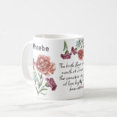 Januar Geburtsname Blume Kaffeetasse (Vorderseite Links)
