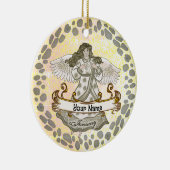 Januar Geburtstag Engel Geburtstag Zollschmuck Keramik Ornament (Rechts)