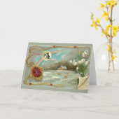 Januar Geburtstag Karte (Gelbe Blume)