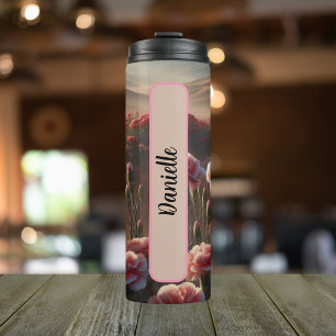 Januar Geburtstag Monat Blume Nelke 16 oz Thermosbecher