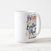 Januar Geburtstag Monat, ganzer Monat, heißes Getr Kaffeetasse (VorderseiteRechts)