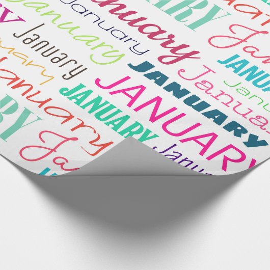 Januar Geschenkpapier (Ecke)