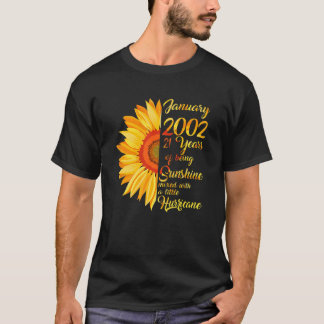 Januar Girl 2002 TShirt 21 Years Old 21st Birthda