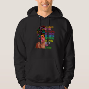 Januar Girl She Slays & Prays Januar Geburtstag G Hoodie