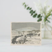 Januar January Postkarte (Stehend Vorderseite)