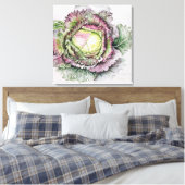 Januar King Cabbage Leinwanddruck (Insitu (Schlafzimmer))