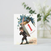 Januar kommt der Erste Postkarte (Stehend Vorderseite)