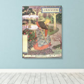 Januar Leinwanddruck (Insitu (Holzboden))