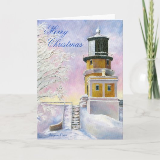 Januar Light Christmas Blank Card Feiertagskarte (Vorderseite)