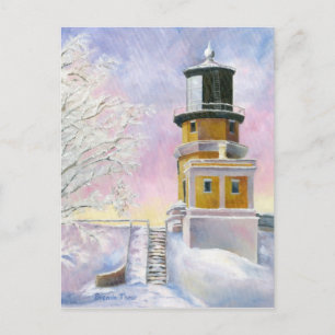 Januar Light Postcard Postkarte