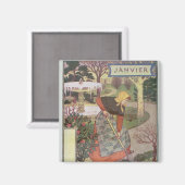 Januar Magnet (Vorderseite/Rückseite)