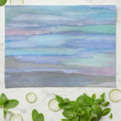 Januar Morgen Blue Abstrakt Kitchtuch Geschirrtuch (Gefaltet)